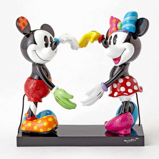 Disney By Britto - Mickey & Minnie Heart Large Figurine