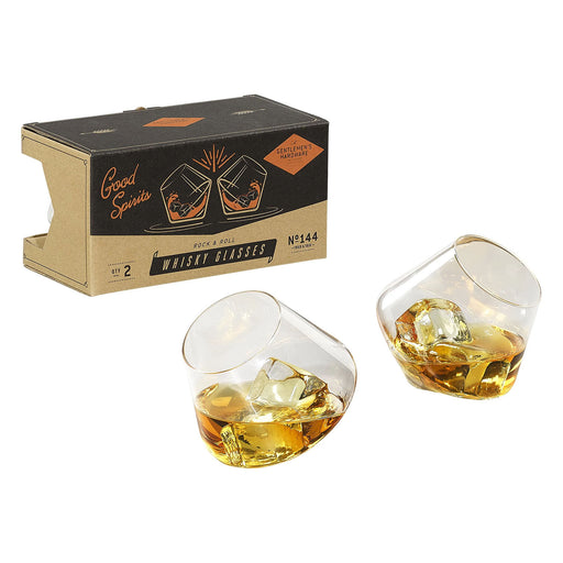 Gentlemen's Hardware - Set of 2 Rocking Whiskey Glasses
