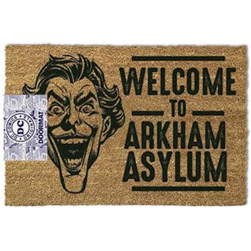 DC Comics - The Joker Welcome To Arkham Asylum Doormat | Cookie Jar - Home of the Coolest Gifts, Toys & Collectables