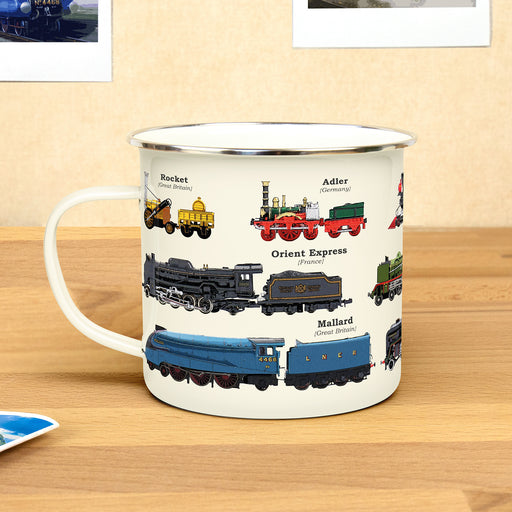 Train - Enamel Mug