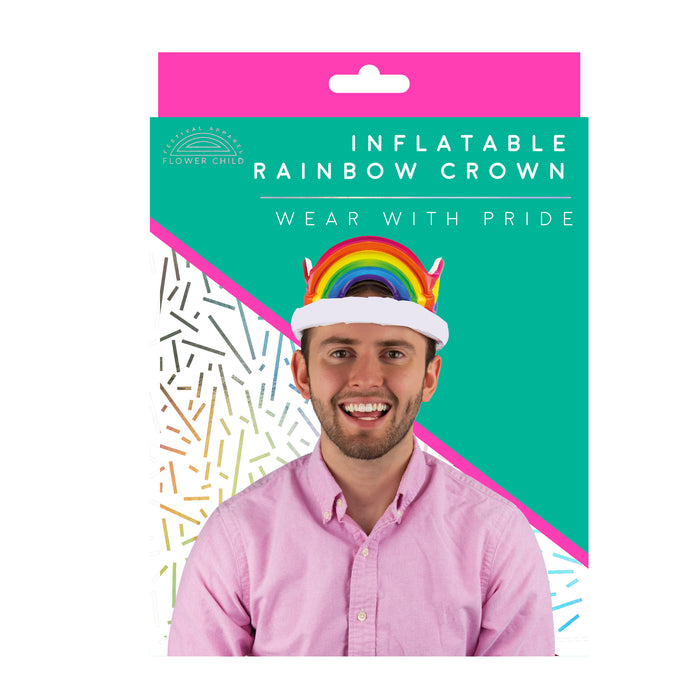 Gift Republic – Inflatable Rainbow Crown