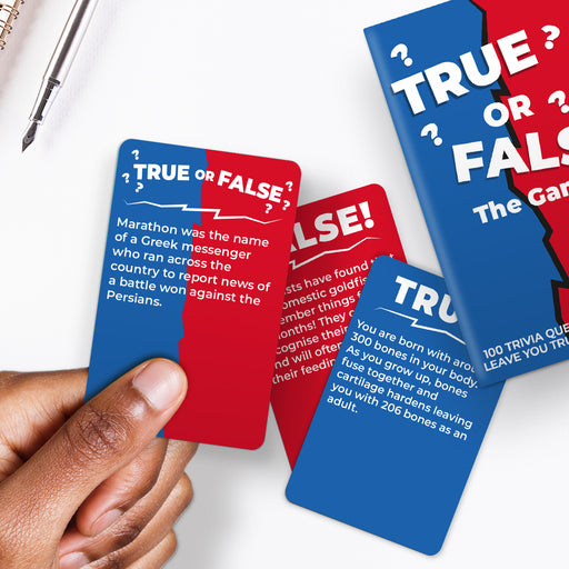 True Or False Trivia Cards