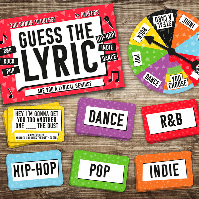 Guess The Lyric Card Game