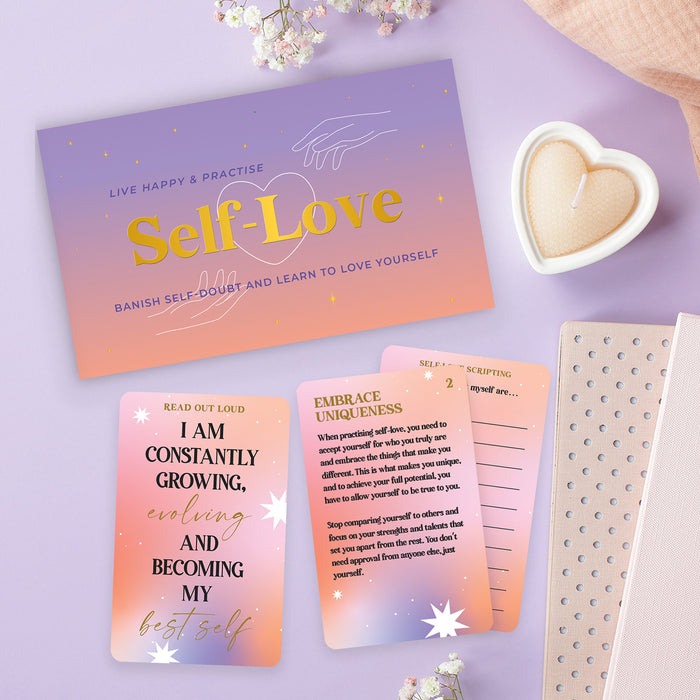 Live Happy & Practice Self-Love Cards