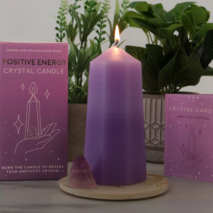 Positive Energy Crystal Candle