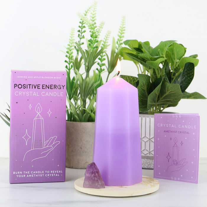 Positive Energy Crystal Candle