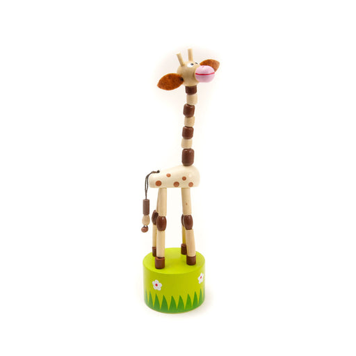Jiggling Giraffe Thumb Push Toy