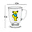 Grateful Dead - Yellow Dancing Bear Glass Cafe Mug