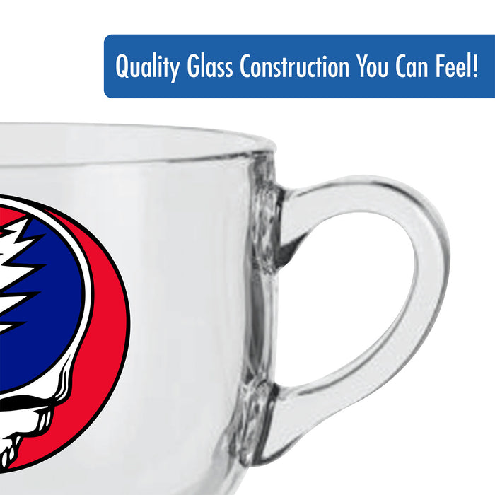 Grateful Dead - Steal Your Face Glass Soup Mug