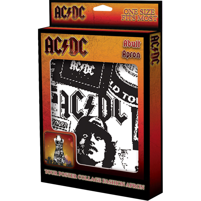 AC/DC - Black & White Apron