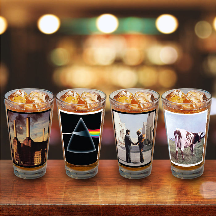 Pink Floyd Album Covers Pint Glasses - 4 Pack