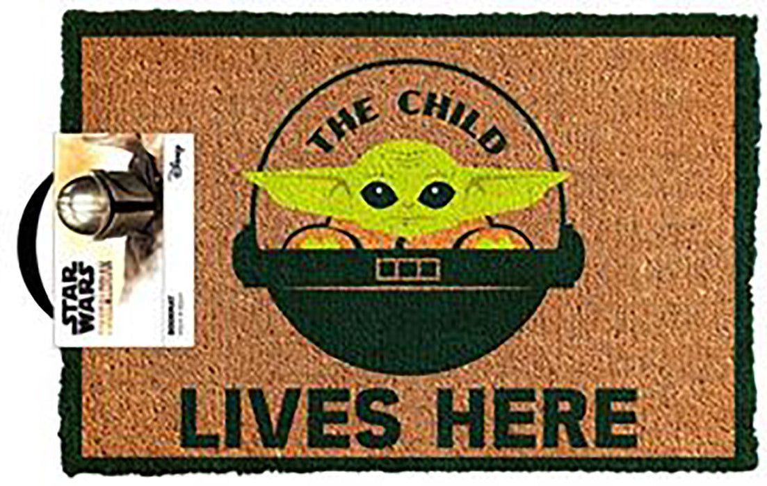 Star Wars The Mandalorian - The Child Lives Here Doormat
