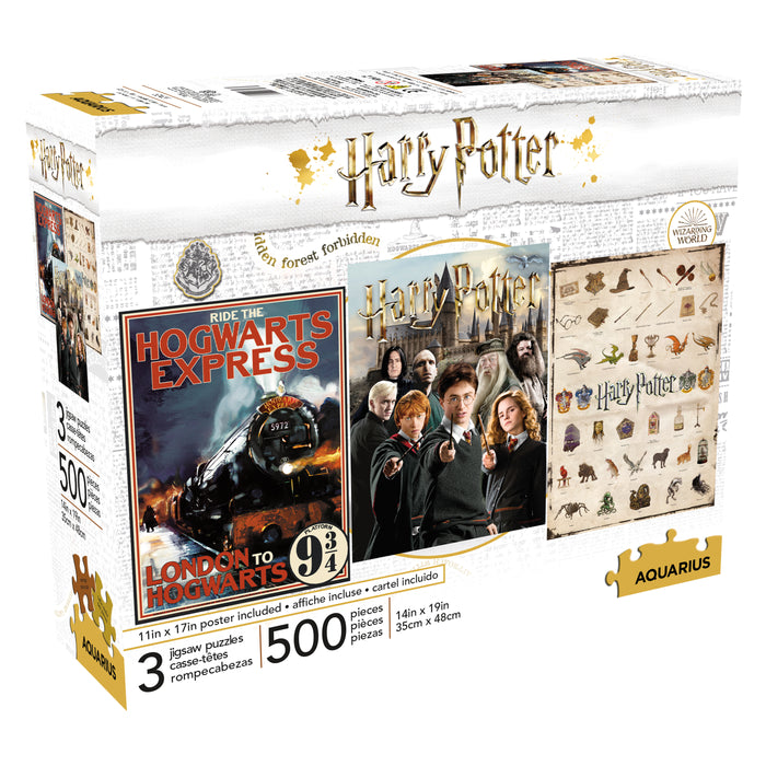 Harry Potter 500pc x 3 Puzzle Set