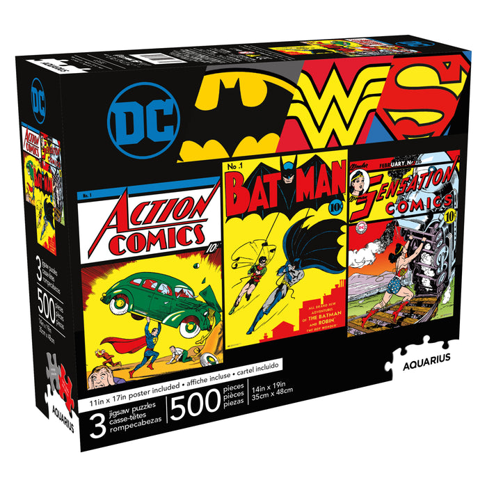 DC Comics 500pc x 3 Puzzle Set