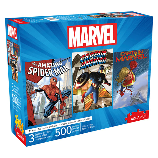 Marvel 500pc x 3 Puzzle Set
