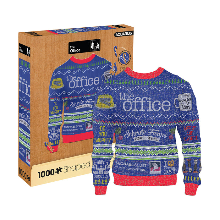The Office Ugly Sweater 1000pc Shaped Puzzle