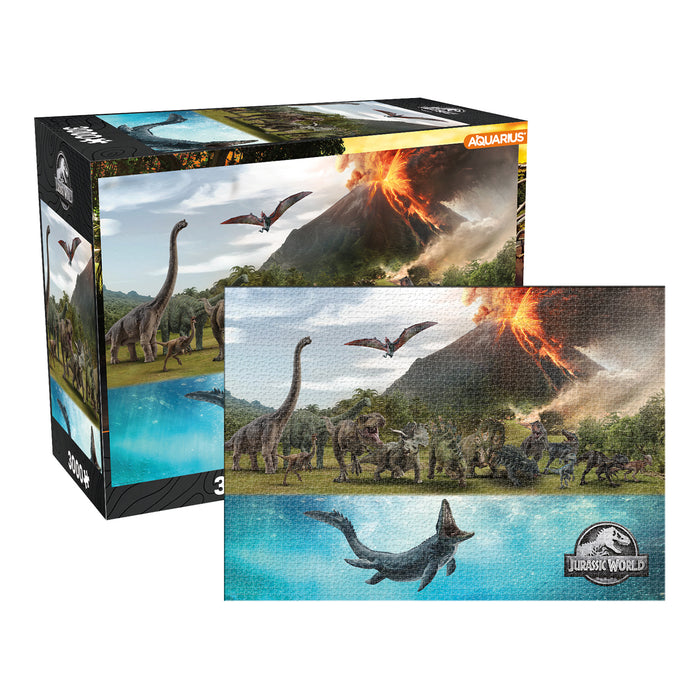 Jurassic World Size Chart 3000pc Puzzle