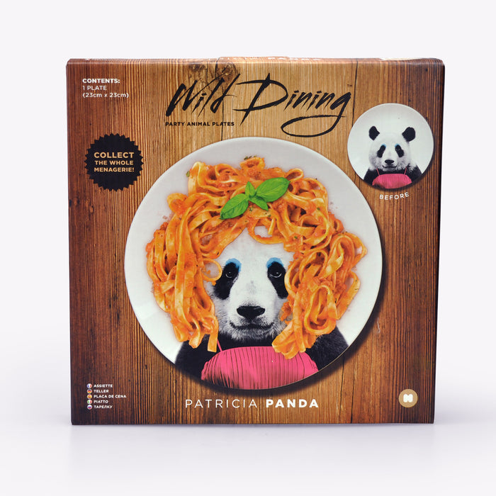 Mustard - Wild Dining - Patricia Panda Ceramic Dinner Plate | Cookie Jar - Home of the Coolest Gifts, Toys & Collectables