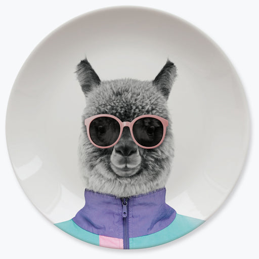 Mustard - Wild Dining - Andy Alpaca Ceramic Dinner Plate