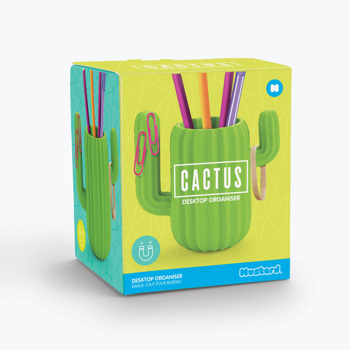 Mustard - Cactus Desktop Organiser / Pen Pot | Cookie Jar - Home of the Coolest Gifts, Toys & Collectables