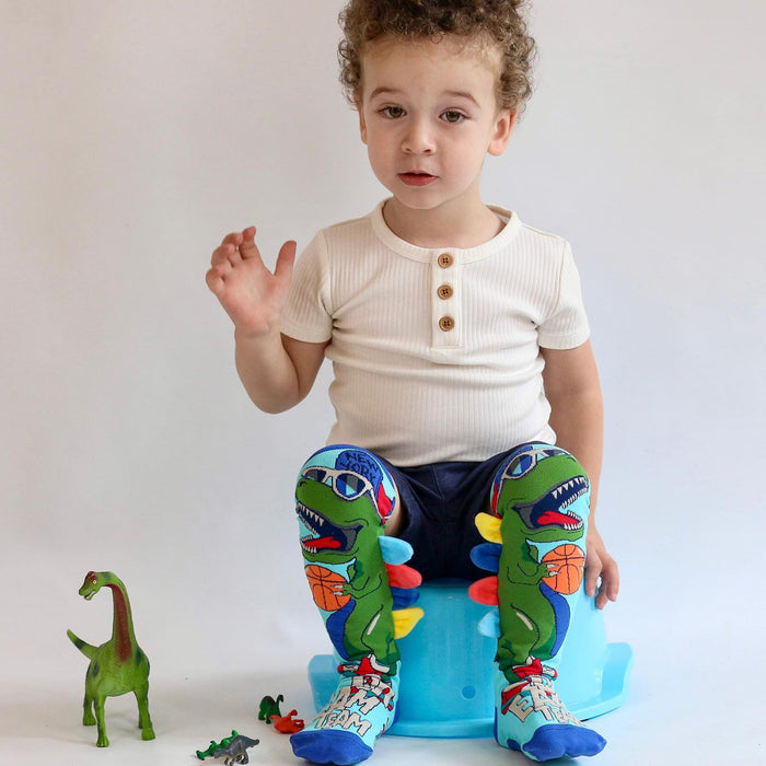 Dinosaur Socks with Spikes