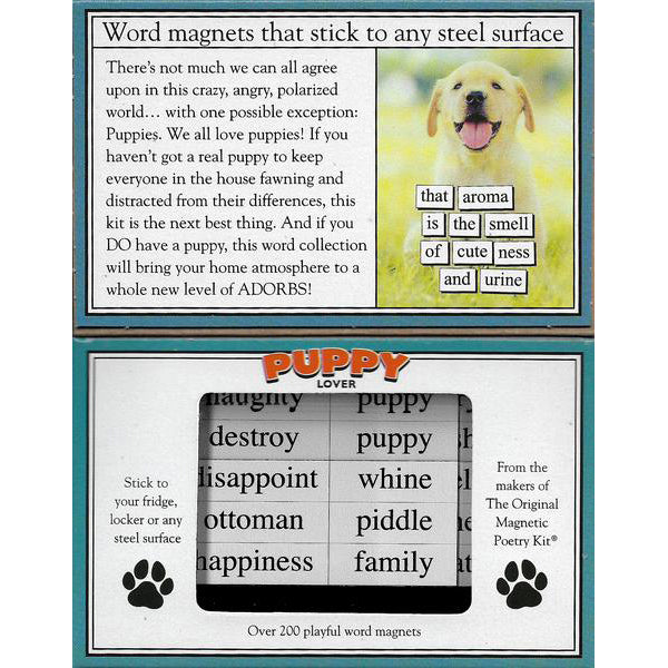 Magnetic Poetry Kit - Puppy Lover | Cookie Jar - Home of the Coolest Gifts, Toys & Collectables