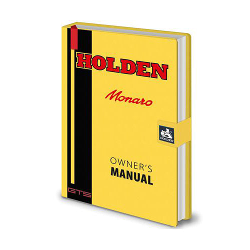 Holden Monaro Owner's Manual Premium A5 Notebook | Cookie Jar - Home of the Coolest Gifts, Toys & Collectables