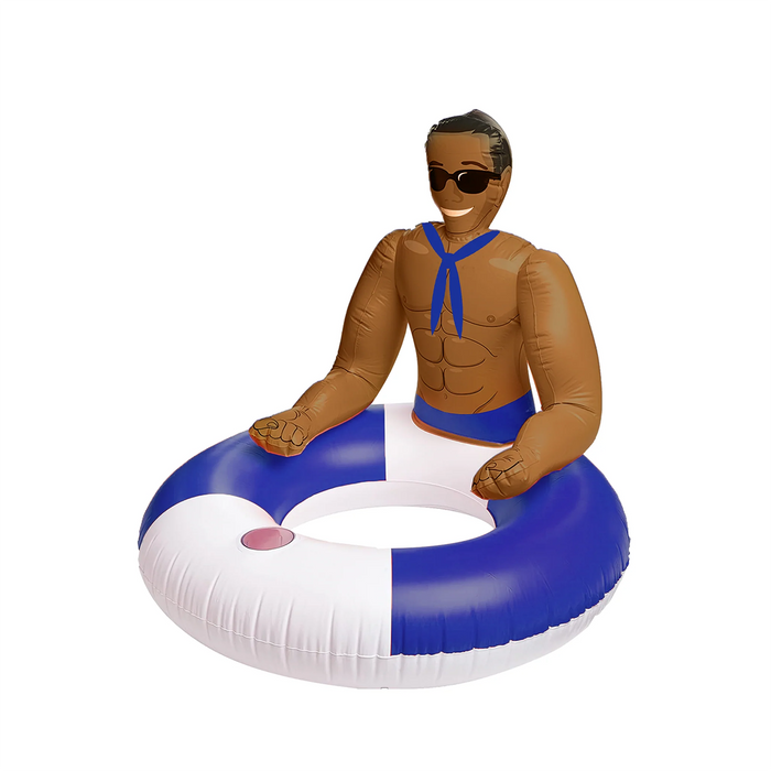Drinking Buddies - Inflatable Hunk Sailor Pool Ring