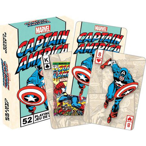 Marvel Captain America Retro Playing Cards | Cookie Jar - Home of the Coolest Gifts, Toys & Collectables