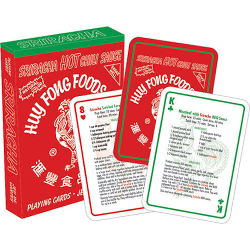 Sriracha Recipes Playing Cards | Cookie Jar - Home of the Coolest Gifts, Toys & Collectables