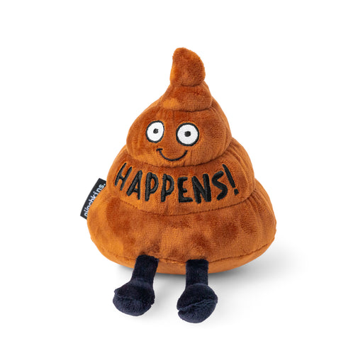 "Happens !" Plush Poop Emoticon