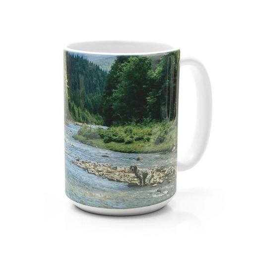 PRANK-O When Nature Calls Riverscape Mug