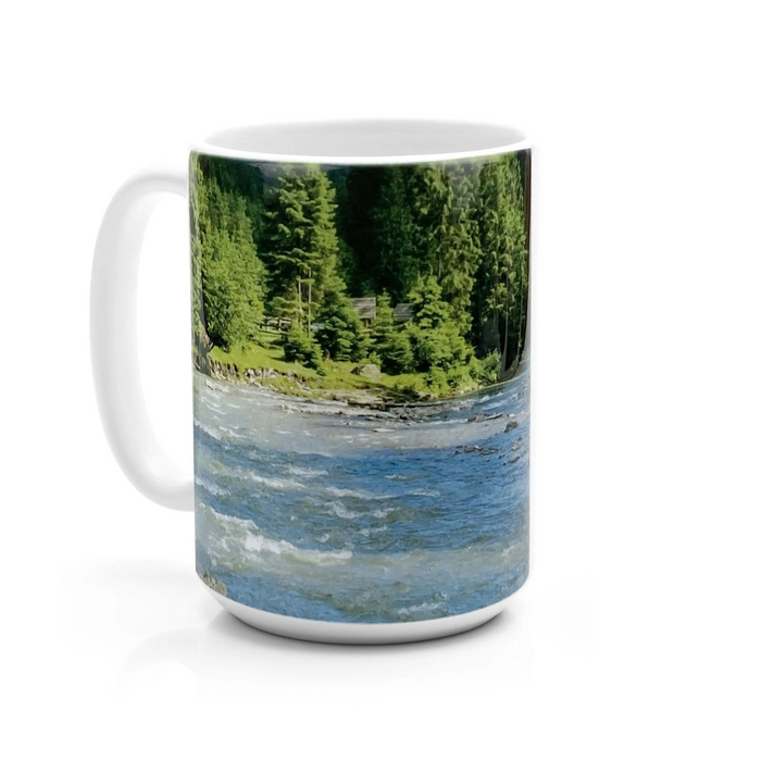 PRANK-O When Nature Calls Riverscape Mug