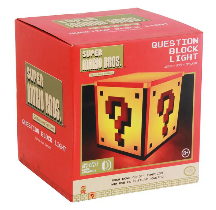 Super Mario Bros. Question Block Light | Cookie Jar - Home of the Coolest Gifts, Toys & Collectables