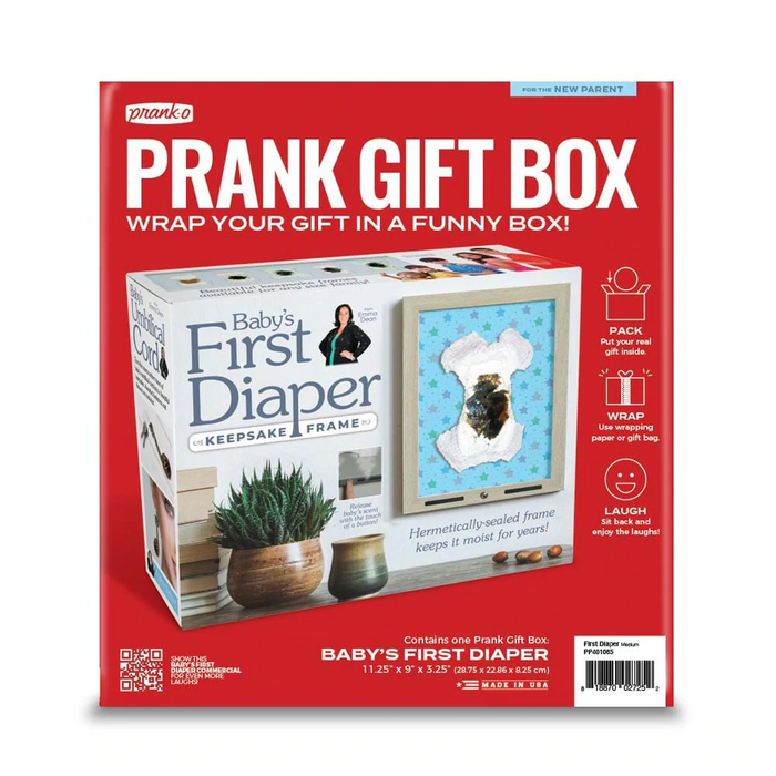 PRANK-O Prank Gift Box - Baby's First Diaper
