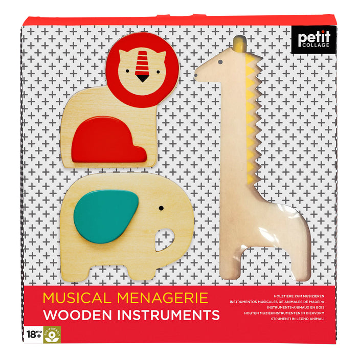 Petit Collage -  Musical Menagerie Wooden Instruments