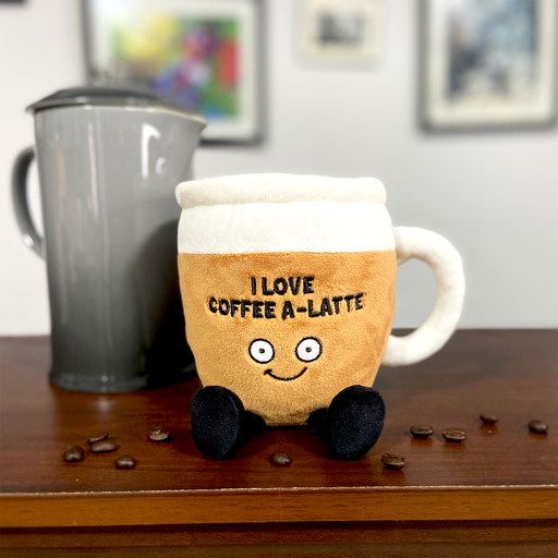 "I Love Coffee A-Latte" Plush Coffee