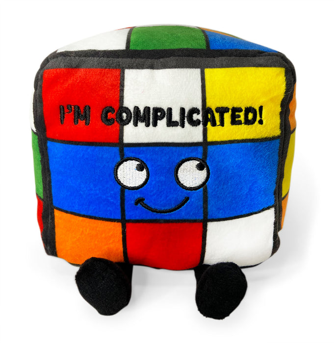 "I'm Complicated!" Plush Rubiks Cube