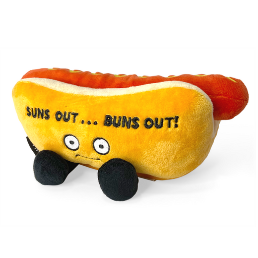 "Suns out, buns out" Hotdog