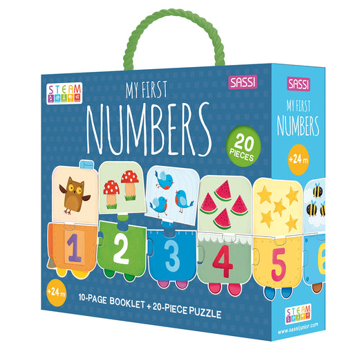 Sassi My First Numbers Train Puzzle and Book Set