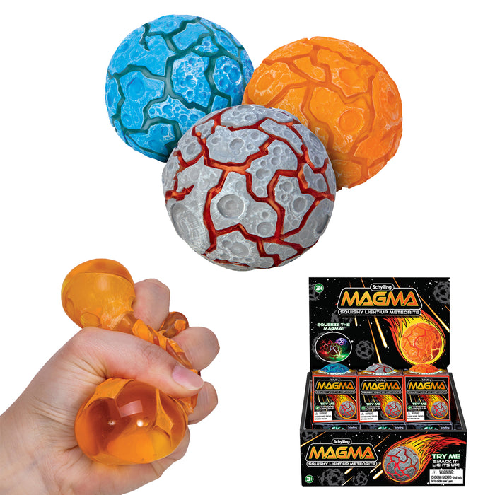 Schylling - Magma Ball - Light Up Squishy Meteorite