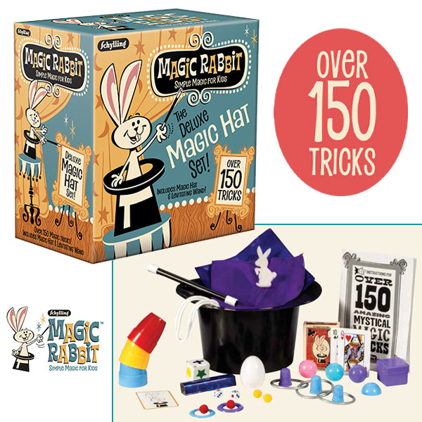 Schylling - Magic Rabbit Deluxe Magic Hat 150 Trick Set | Cookie Jar - Home of the Coolest Gifts, Toys & Collectables