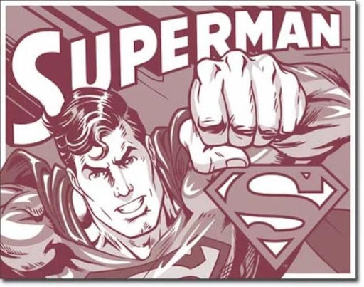 Superman Retro Tin Sign | Cookie Jar - Home of the Coolest Gifts, Toys & Collectables