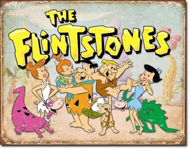 The Flintstones Retro Tin Sign | Cookie Jar - Home of the Coolest Gifts, Toys & Collectables