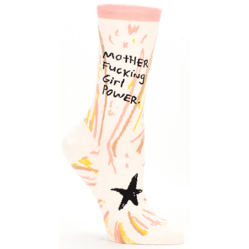 Blue Q - Motherf**king Girl Power Womens Crew Socks | Cookie Jar - Home of the Coolest Gifts, Toys & Collectables