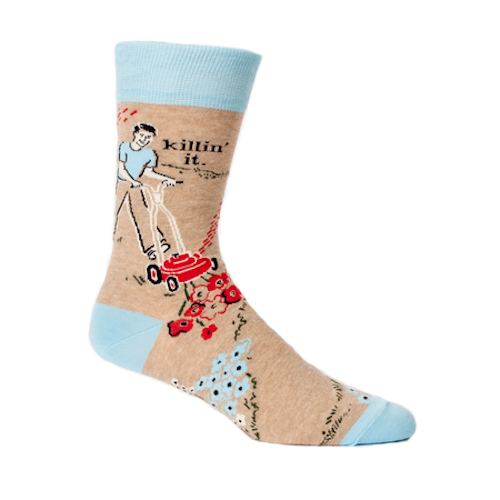 Blue Q - Killin' It Mens Crew Socks | Cookie Jar - Home of the Coolest Gifts, Toys & Collectables
