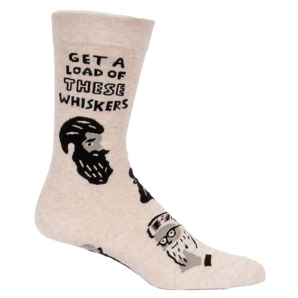Blue Q - Get A Load Of These Whiskers Mens Crew Socks | Cookie Jar - Home of the Coolest Gifts, Toys & Collectables