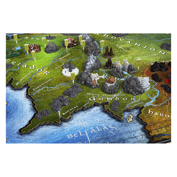 4D Lord Of The Rings Middle Earth 2100pc Puzzle | Cookie Jar - Home of the Coolest Gifts, Toys & Collectables