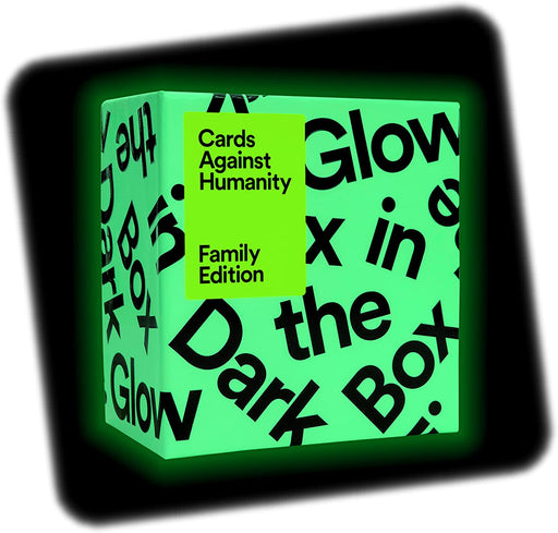Cards Against Humanity Family Edition First
Expansion Glow In The Dark Box