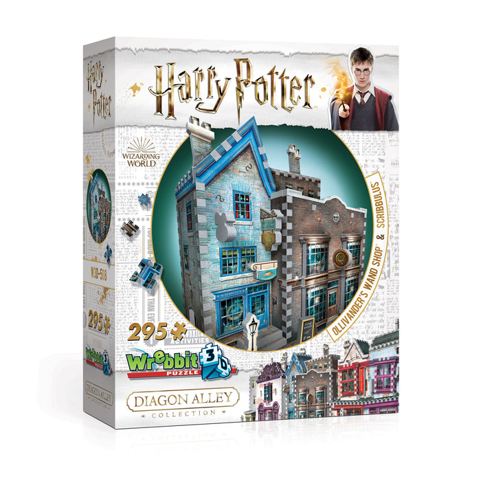 3D Harry Potter - Ollivander's Wand Shop and Scribbulus 295pc 3D Puzzle | Cookie Jar - Home of the Coolest Gifts, Toys & Collectables